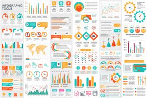 Collection Infographic Elements Template Graphics
