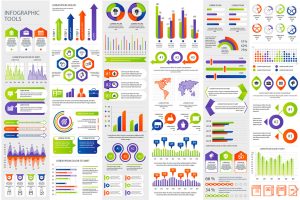 Collection Infographic Elements Template Graphics