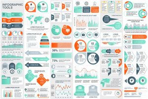 Collection Infographic Elements Template Graphics