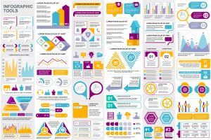 Collection Infographic Elements Template Graphics
