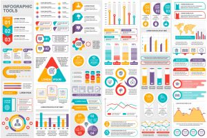 Collection Infographic Elements Template Graphics