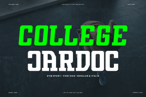 College Jardoc – Varsity & Sport Font