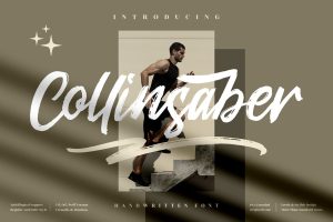 Collinsaber Brush Font