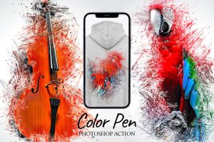 Color Pen Photoshop Action