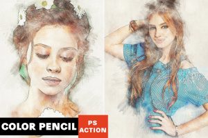 Color Pencil Photoshop Action