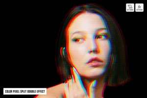 Color Pixel Split Double Effect
