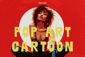 Color Pop Art Cartoon Photo Effect