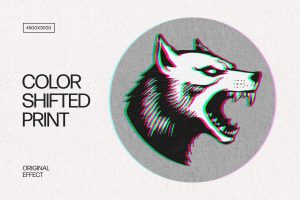 Color Shifted Print Effect