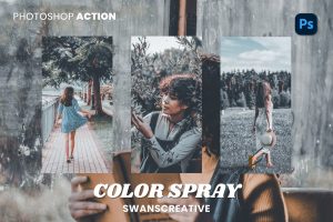 Color Spray Photoshop Action