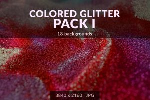 Colored Glitter Backgrounds Pack 1