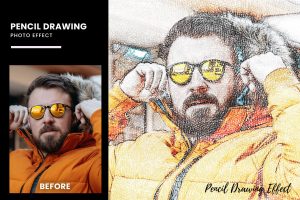 Colored Pencil Drawing Photo Effect