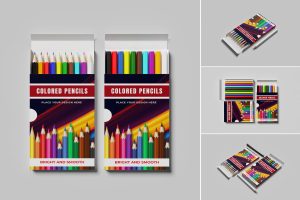 Colored Pencil Mockup