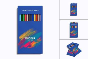 Colored Pencil Mockup