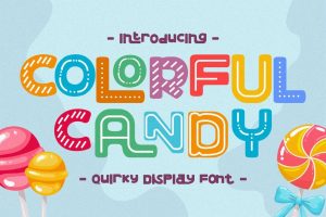 Colorful Candy – Quirky Display Font
