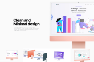 Colorful Desktop Mockups