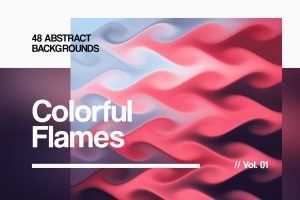 Colorful Flames | Abstract Backgrounds | Vol. 01