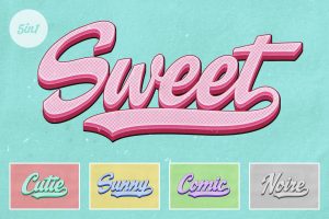 Colorful Retro Text Effects