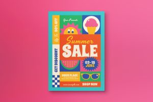 Colorful Summer Sale Flyer