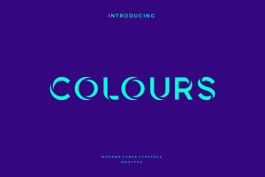 Colours – Modern Cyber Typeface