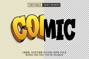 Comic 3d Cartoon Text – Editable Text Effect