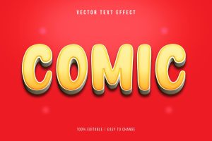 Comic 3D Text Effect – Cartoon Style