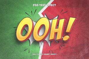 Comic Book Style 3D Text Effect