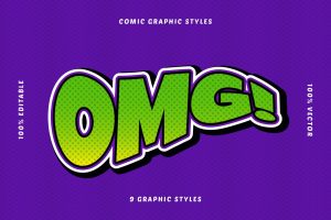 Comic Book Text Effects Set