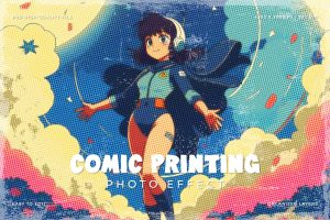 Comic Printing Photo Effect