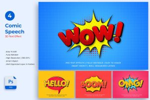 Comic Speech Text Effect