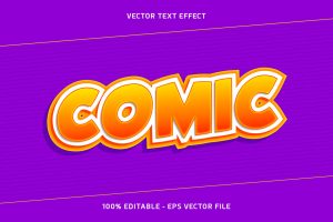 Comic Vector Text Effect