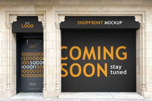 Coming Soon Shopfront Mockup