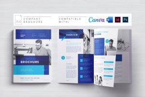 Company Brochure Template | Canva | Docx |ID| PSD