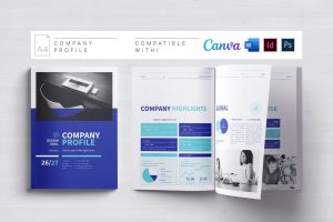 Company Profile | Canva | Docx | ID | PSD