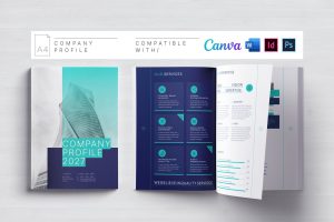 Company Profile | Canva | Docx | ID | PSD