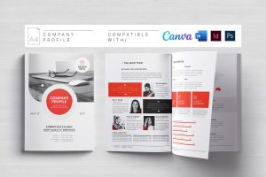 Company Profile | Canva | Docx | ID | PSD