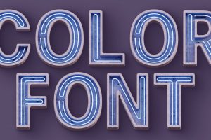 Concrete Neon – Color SVG Font