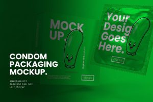 Condom Packaging – Mockup