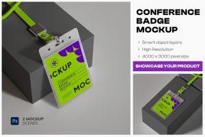Conference Badge Mockup