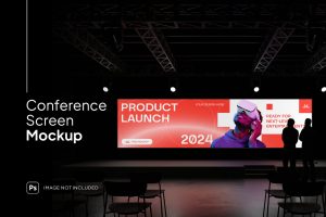 Conference Hall Presentation Mockup
