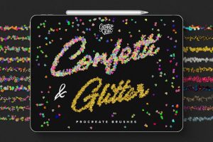 Confetti and Glitter Procreate Brushes Pack