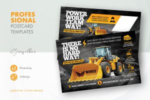 Construction Postcard Templates