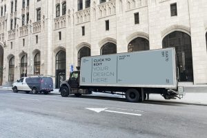 Container Truck Mockup