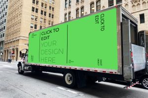Container Truck Mockup