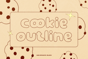 Cookie Outline – Sans Serif Font