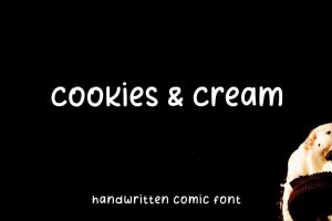 Cookies and Cream – Comic Font