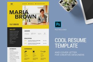 Cool Resume Template & Cover Letter