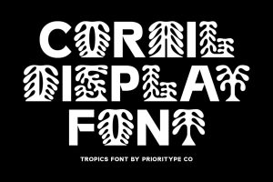 Corail Display Font – Tropics Font