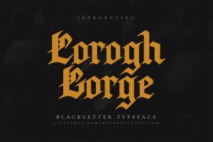 Corogh Gorge – Black Letter Font