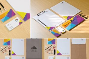 Corporate Stationery Mockups PSD
