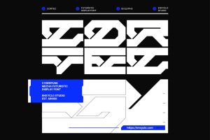 Cortec – Cyberpunk Futuristic Tech Mecha Font